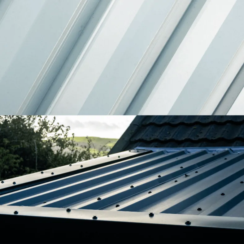 Peinture toiture bac acier dans les Hautes Alpes